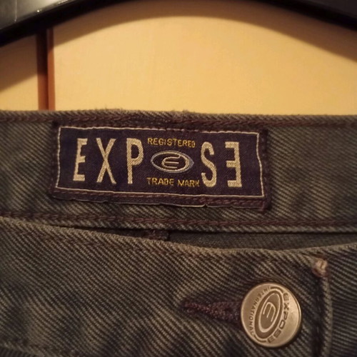 Expose dark green denim skirt like new, size L