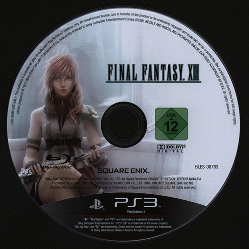 Final Fantasy XIII PS3 used with PlayStation Official Magazine GR Demos