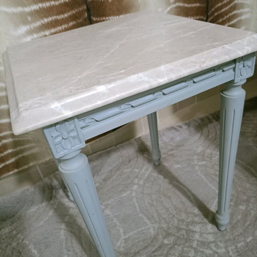 Side tables used with marble tops, set of 2