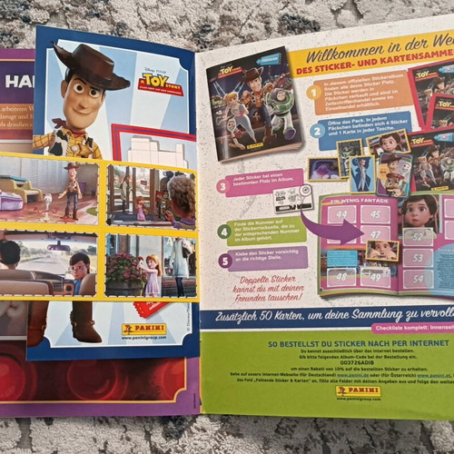 Panini Toy Story 4 2019 album new, German edition