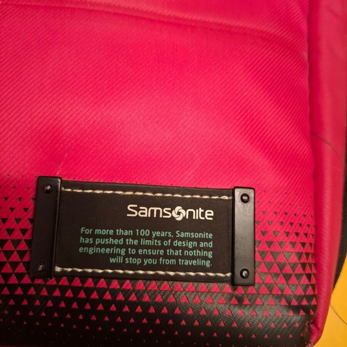 Samsonite laptop bag like new, red and black
