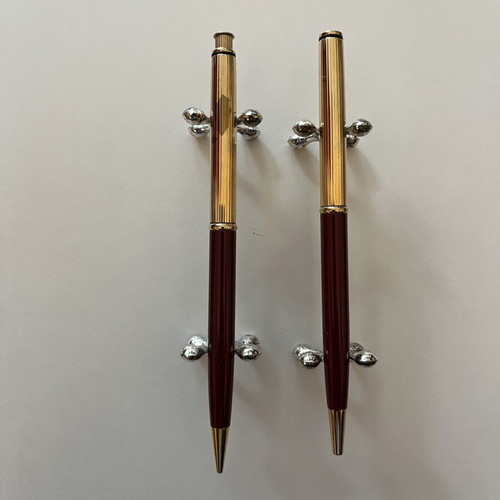 Parker Insignia pencil and pen pair, like new, red and burgundy