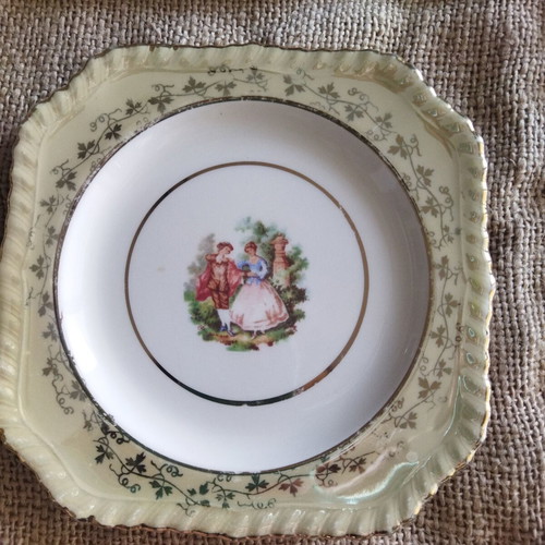 Jonson Bros England vintage set of 6 Fragonard plates like new