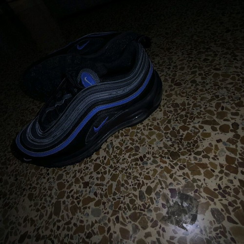Nike Air Max 97 used sneakers black / blue size 38.5