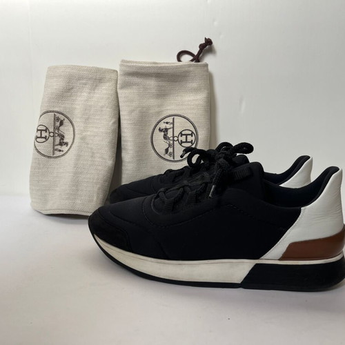 Hermès Miles sneakers used, black, size 37.5