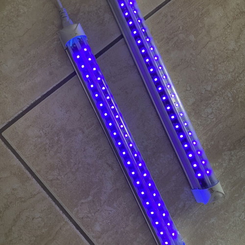UV LED Blacklight Bars set of two used, 10W each, USB powered