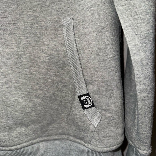 Men's gray Republic Presents hoodie with high neck, like new, size XL