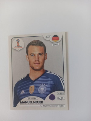 Manuel Neuer Fifa 2018 World Cup sticker new