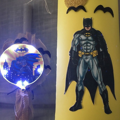 Λαμπάδα Batman με φωτισμό και ασορτί κουτί καινούργια