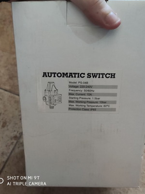 Electronic water pressure controller for water pumps PS-04B new