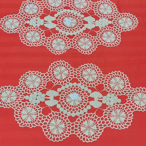 Handmade crochet grape doilies new, vintage, set of 2 pieces