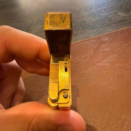S.T. Dupont Ligne 1 Small Gold Plated Vintage Lighter used, non-functional
