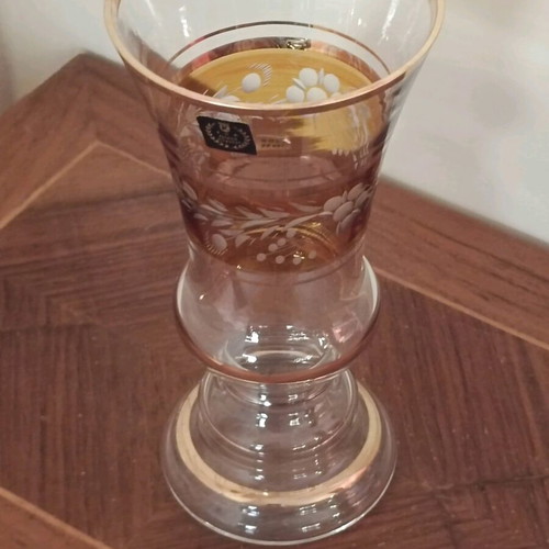 Crystal vase vintage 25 cm like new