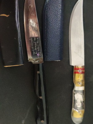 Decorative Cretan knives set used, suitable for gifts