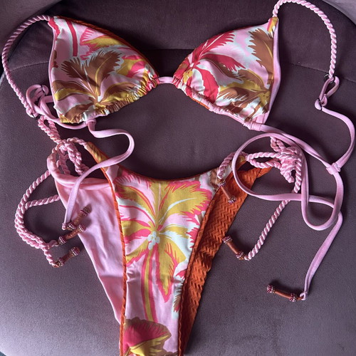 Maaji bikini reversible, like new, size S, pink and orange