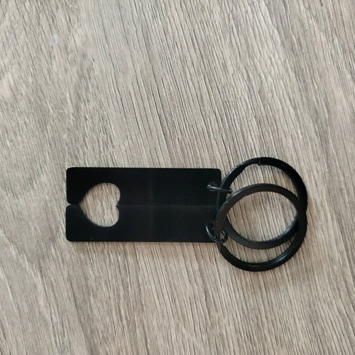 Keychains for couples new, black, heart design with engraving