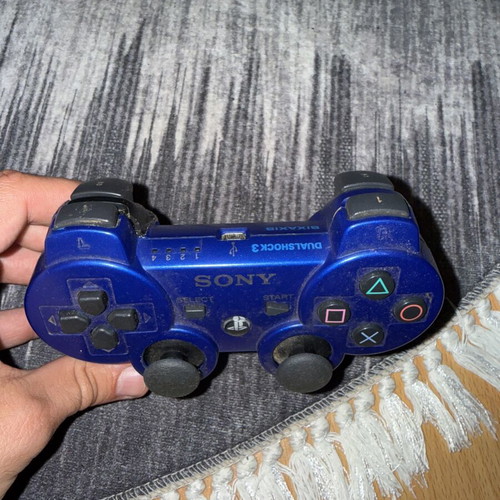 Sony PS3 controller blue used