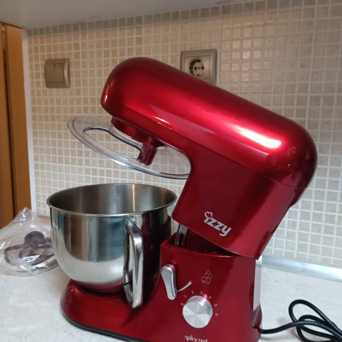 Izzy Spicy Red S-986 Kitchen Machine 800W with Stainless Steel Bowl 5.2lt like new