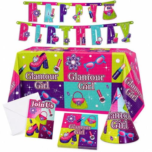 Party Box Glamour Girl set for 16 people