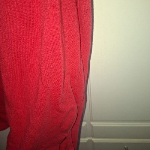 Mini sweatshirt dress with hood like new, red