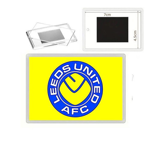 Leeds United Fridge Magnet with Acrylic Photo Frame new