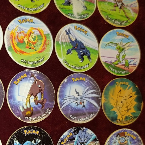 Pokemon Tazos League 1 used from Cheetos