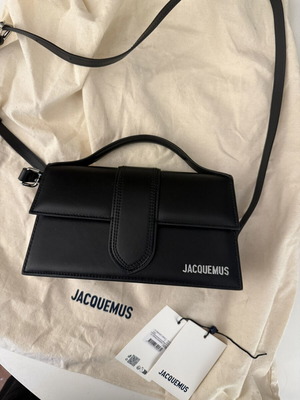 Jacquemus Le Grand Bambino чанта през рамо черно и сребристо