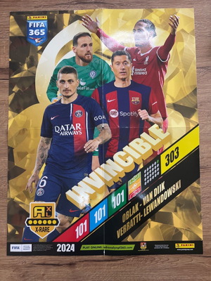 Αφίσα ποδοσφαιρική 2024 σαν καινούργιο Invincible FIFA 365