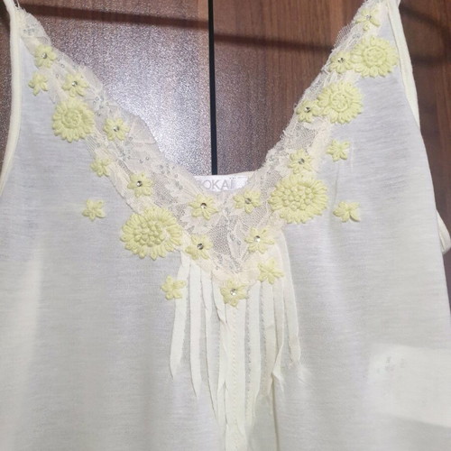 Kookai yellow randa top new, size XS