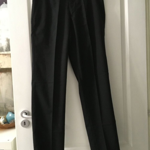 Dolce & Gabbana vintage straight trousers for women, size 32/46, black/grey
