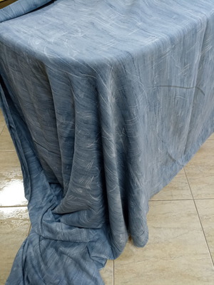 Cotton gauze curtain with 10% polyester new, Spanish
