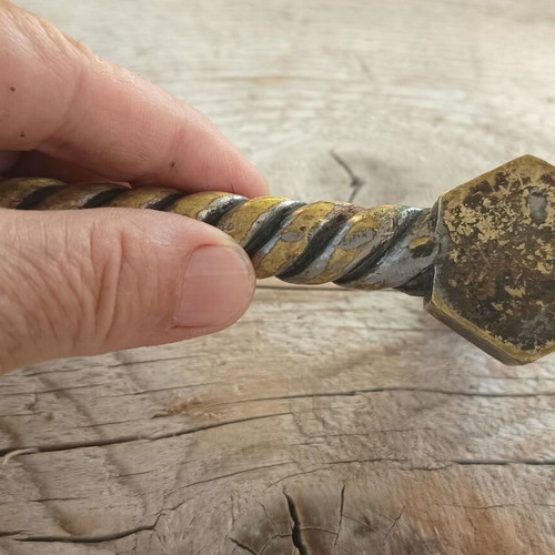 Antique Gründerzeit Brass Door Handle used