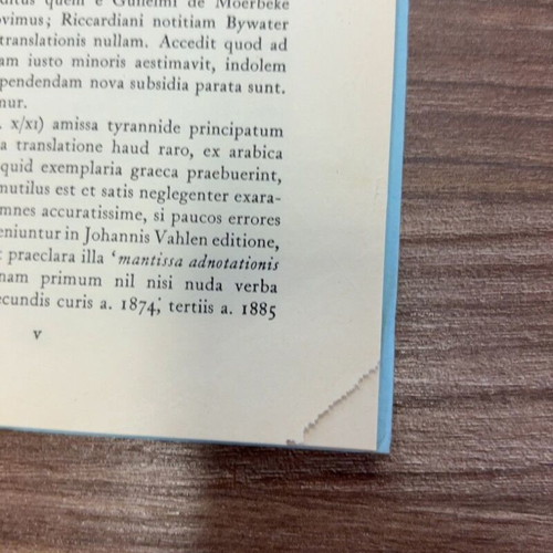 Aristotelis De Arte Poetica Liber book used, Greek language