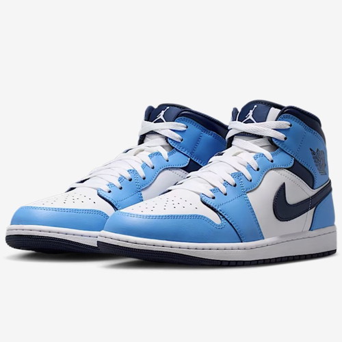 Nike Air Jordan 1 sneakers, size 44, blue and green