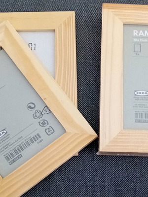 IKEA RAM wooden frames new, set of 5 pieces