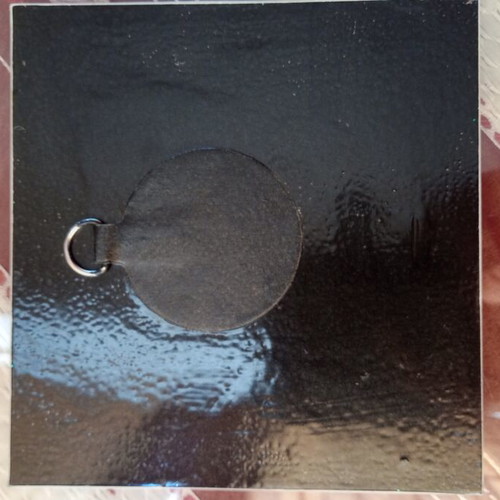 Handmade mirror with glitter and beads