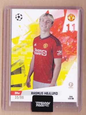 Κάρτα Topps Total Football Rasmus Hojlund 35/99 Manchester United First Edition