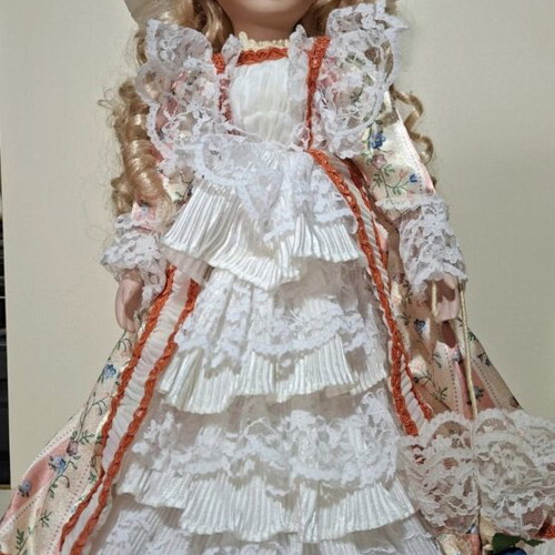 Victorian style porcelain doll, collectible