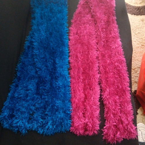 Handmade fluffy scarves new