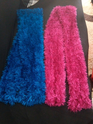 Handmade fluffy scarves new