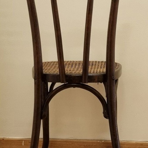 Wooden chair with cane like new