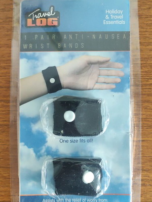Anti-nausea wrist bands like new, 1 pair