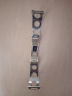 Μπρασελέ ρολογιού vintage 1970 μεταχειρισμένο, χρυσό και ασημί