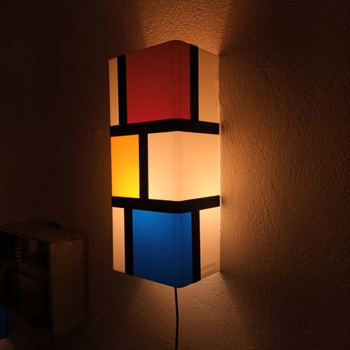 Wall Light Plexiglass Mondrian Style Bauhaus De Stijl Design new