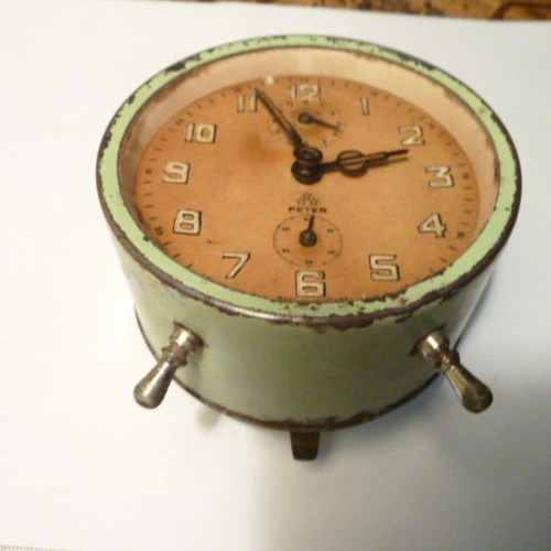 Old German alarm clock used