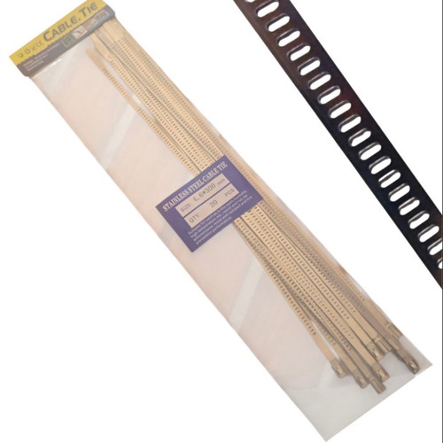 Cable ties A 4.6 x 300mm inox set of 20 new