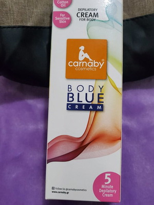 Carnaby Body Blue depilatory cream new for sensitive skin