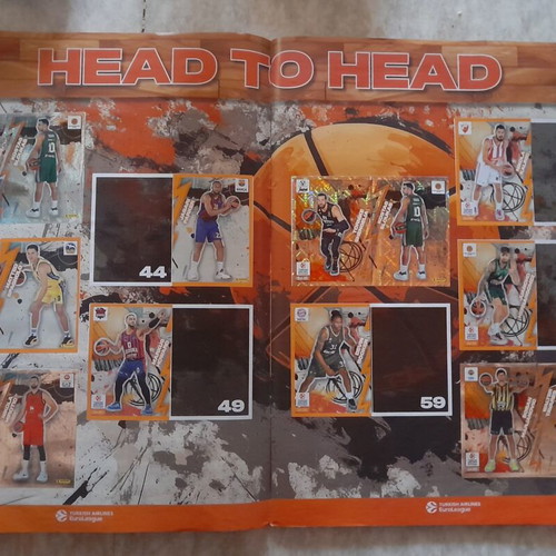 Panini EuroLeague 2024-25 sticker album used, 364 of 424 stickers