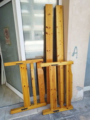 Κρεβάτι ξύλινο μασιφ Σουηδικό μονό