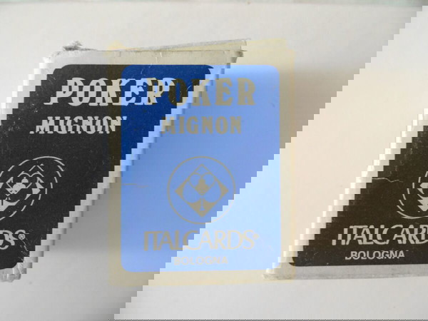 ΣΠΑΝΙΑ ΣΥΛΛΕΚΤΙΚΗ ΜΙΝΙ ΙΤΑΛΙΚΗ ΤΡΑΠΟΥΛΑ "POKER MIGNON ITALCARDS" 54 +1 CARDS BOLOGNA